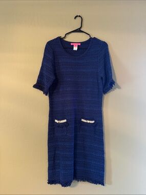 Lilly Pulitzer Navy Knit Sweater Dress